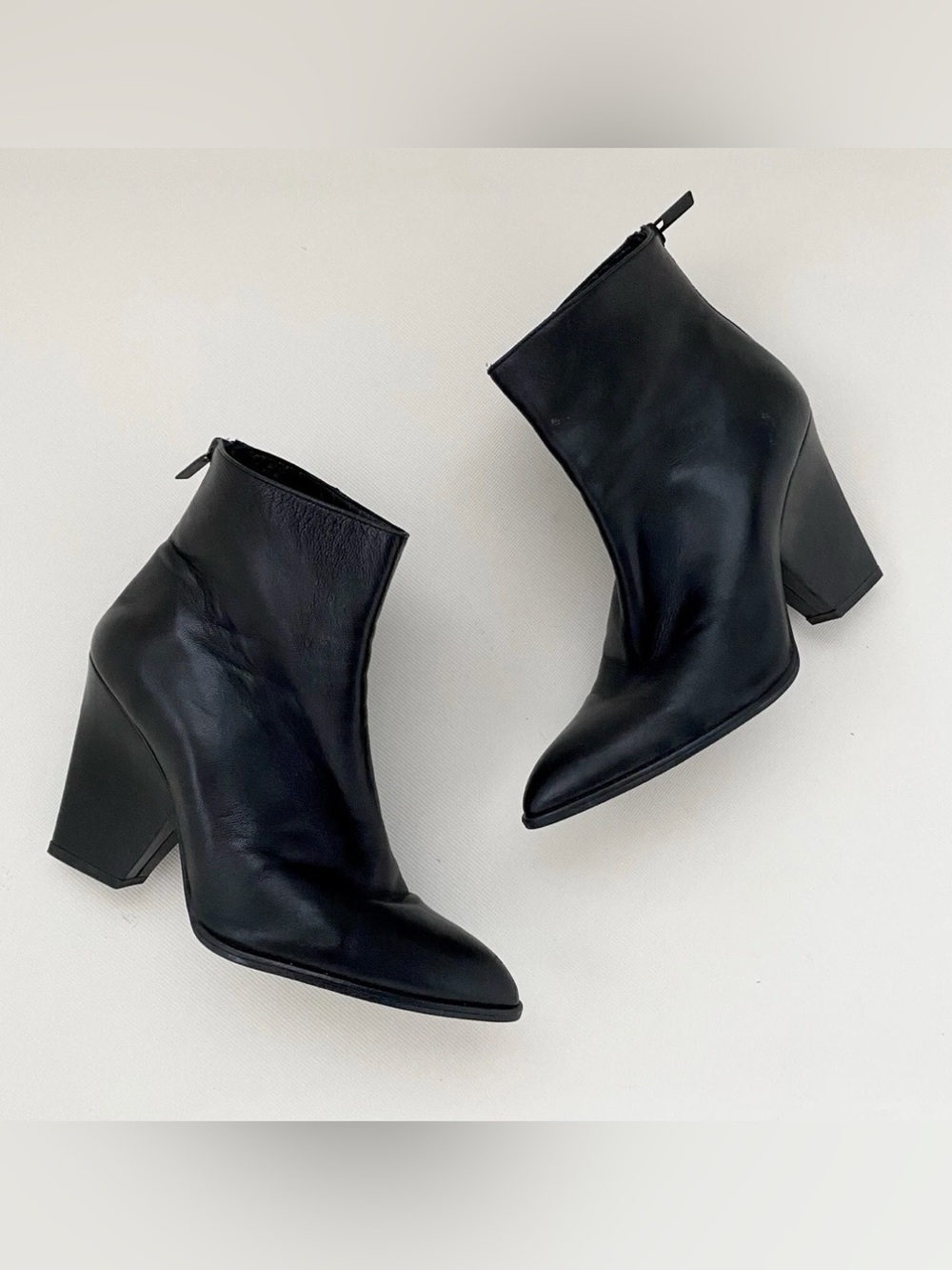 Stuart Weitzman Bedford Ankle Bootie Black Leather